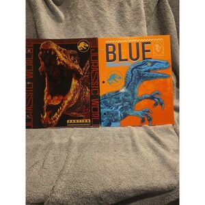 Jurassic Park World Folders Set Of 2 Dinosaur School Supplies New Blue Roar Kids